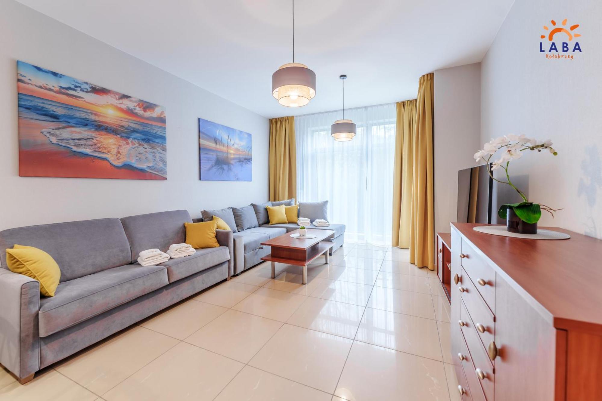 Laba Kolobrzeg Apartamenty Diune Z Parkingiem Bagian luar foto